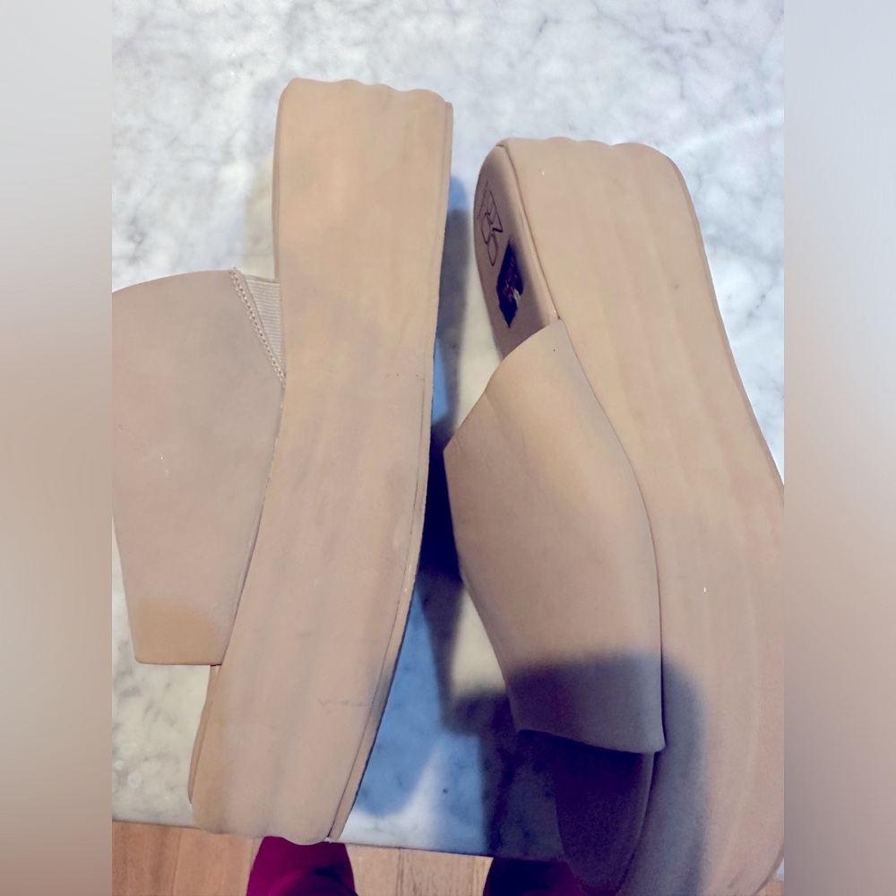 No Boundaries Platform Wedge Sandals 12 wide Y2K trendy chunky boho